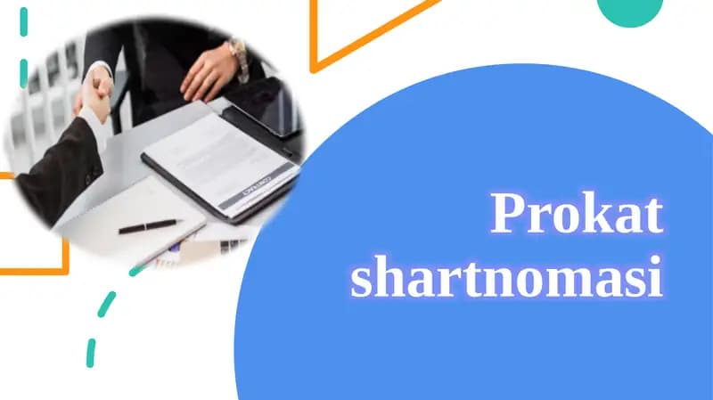 Prokat  shartnomasi