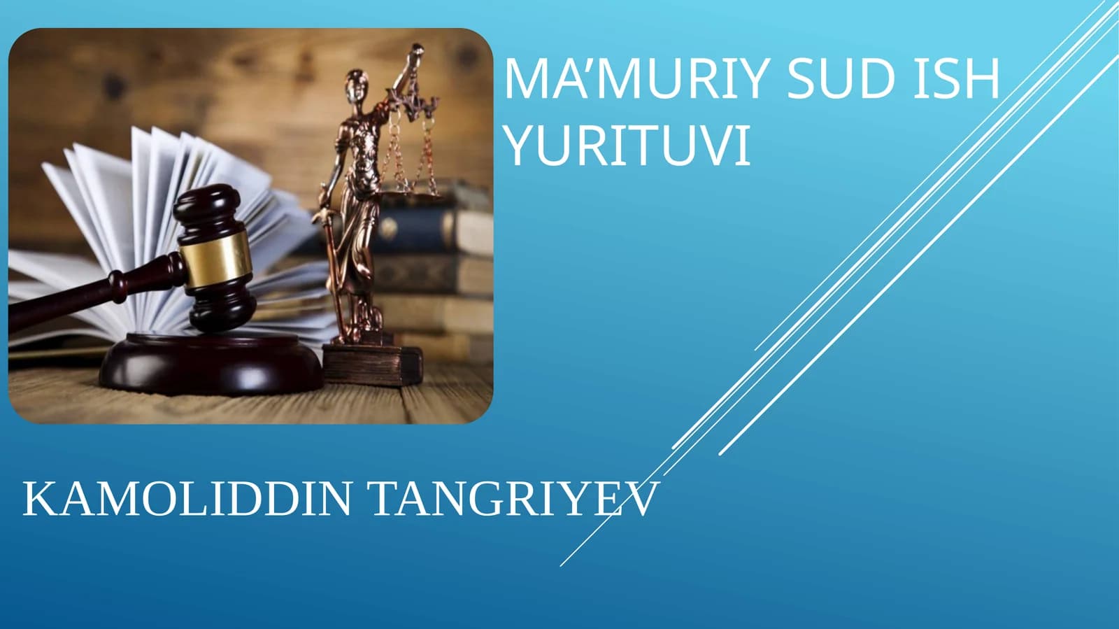 Ma’muriy sud ish yurituvi