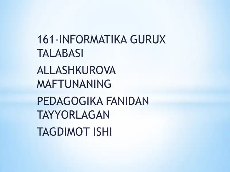 Tarbiya jarayoni