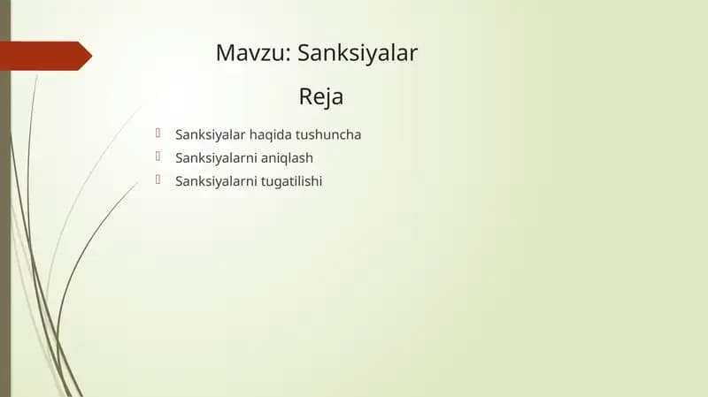 Sanksiyalar