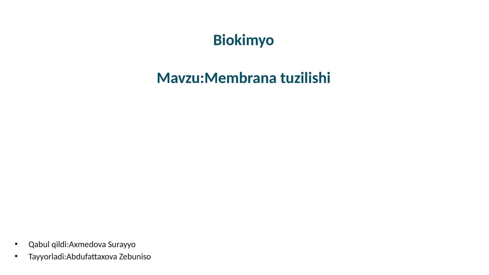 Membranatuzilishi