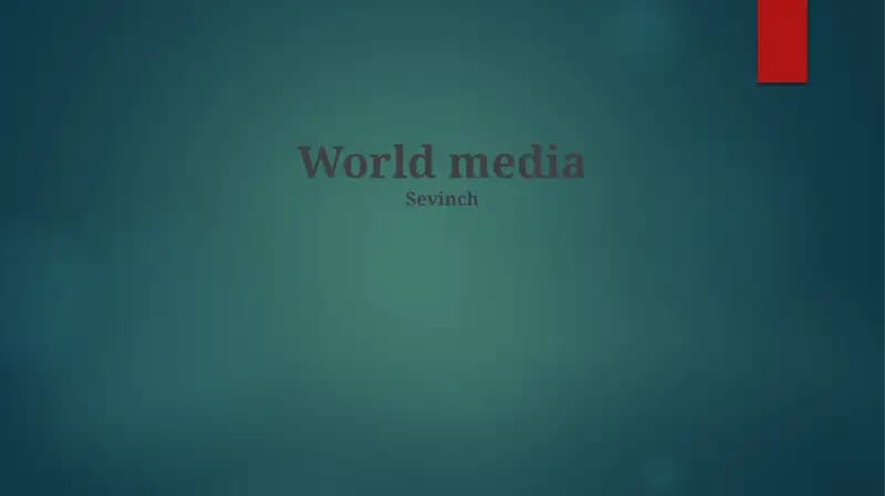 Analyzes the influence of world media on geopolitics, the role of global media giants, and the future of world media with a focus on the rise of digital media post-1990s