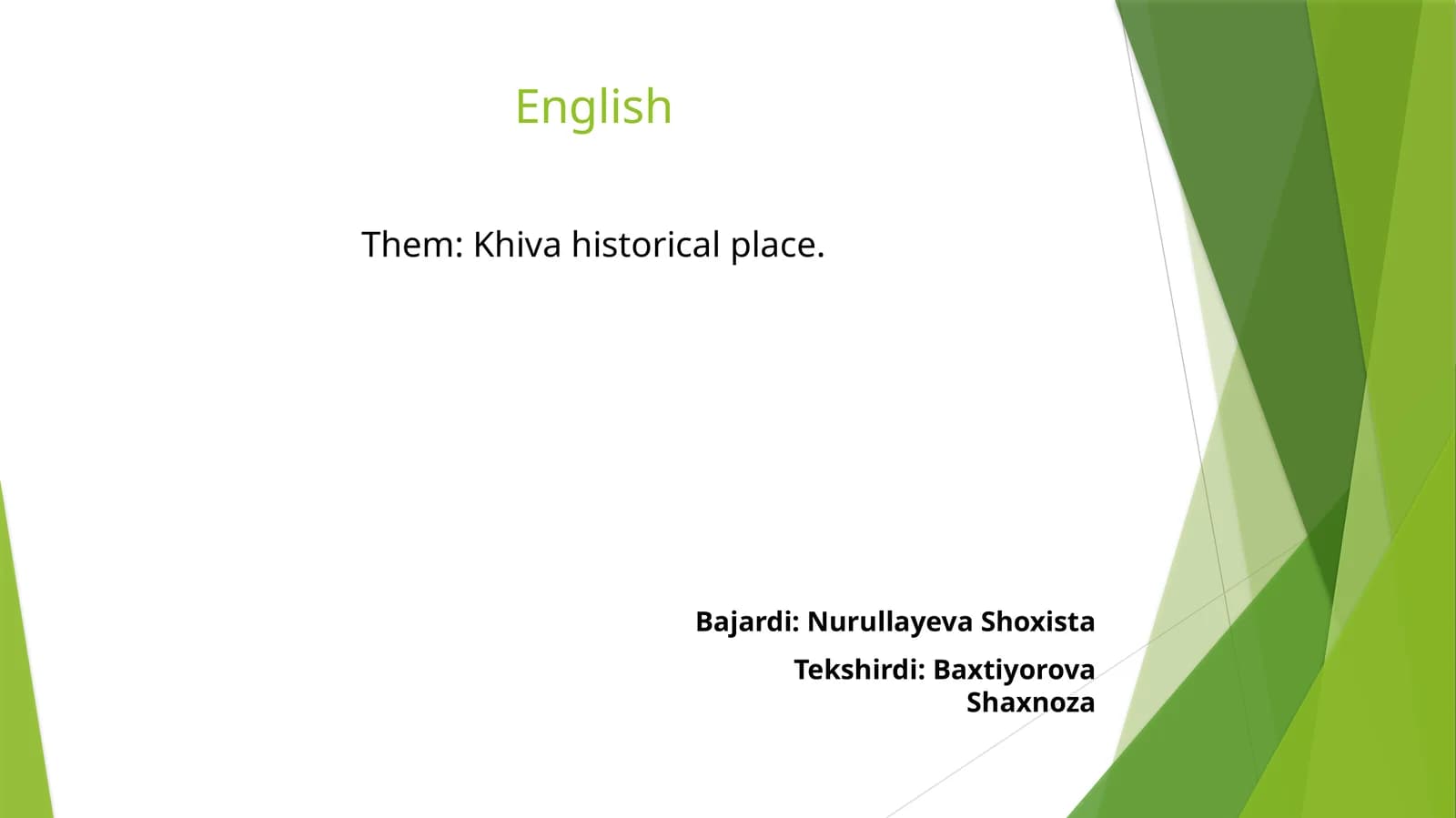 Xiva - historical place