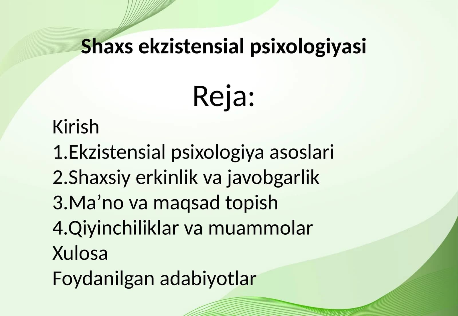 Shaxs ekzistensial psixologiyasi