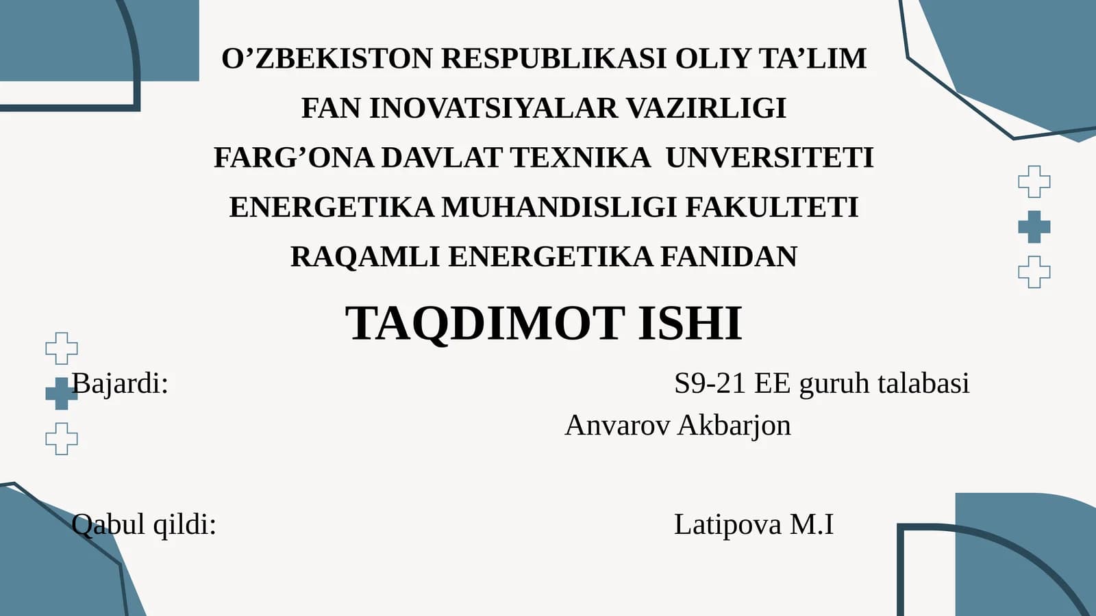Energiya manbalarida qoʻllanuvchi elektron hisoblash mashinalari