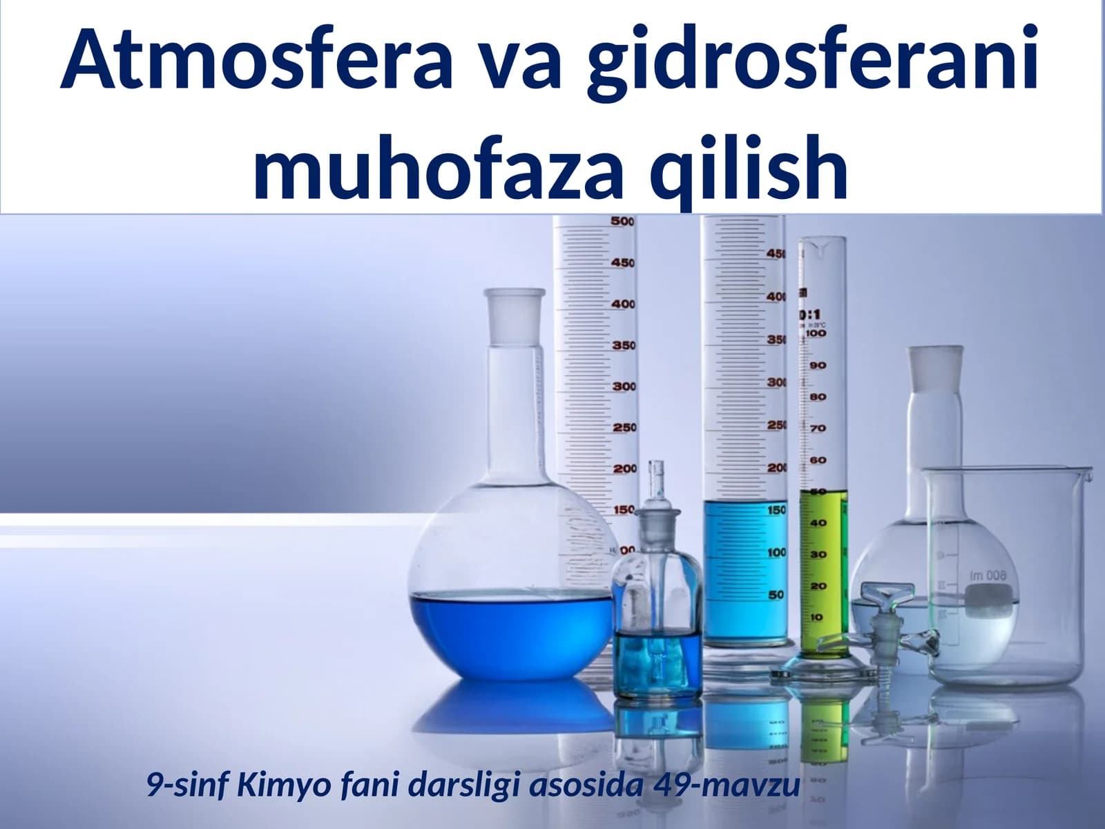 Atmosfera va gidrosferani muhofaza qilish