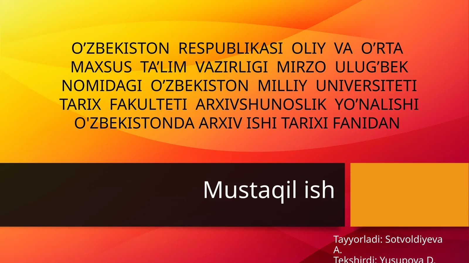 Oʻrta Osiyo hududida ilk arxiv muassasalarining paydo boʻlishi