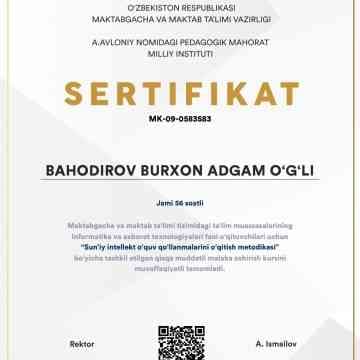 Burxon kurs ishi