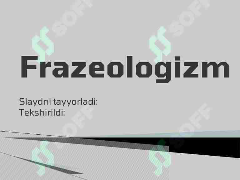 Frazeologizm