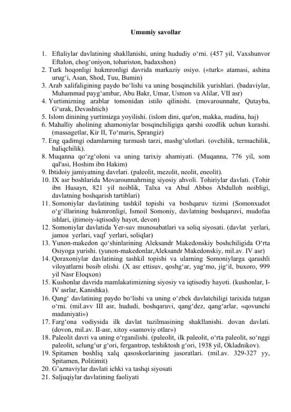 Movarounnahrning siyosiy ahvoli