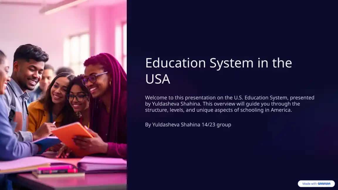 Education System in the USA