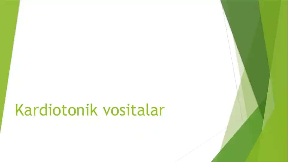 Kardiotonik vositalar