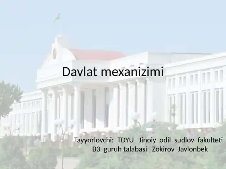Davlat mexanizimi