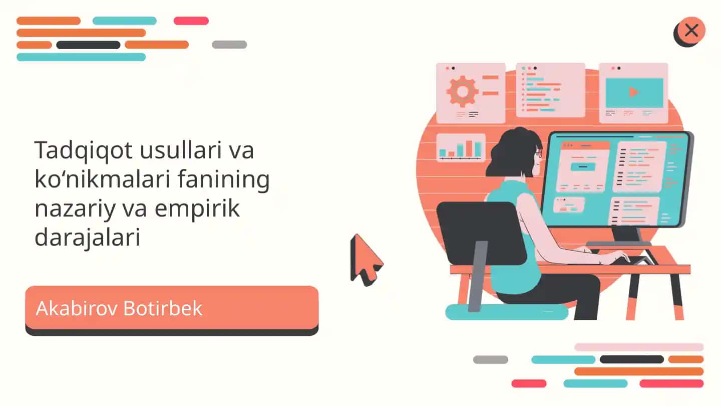 Tadqiqot usullari va ko‘nikmalari rivojlanishi