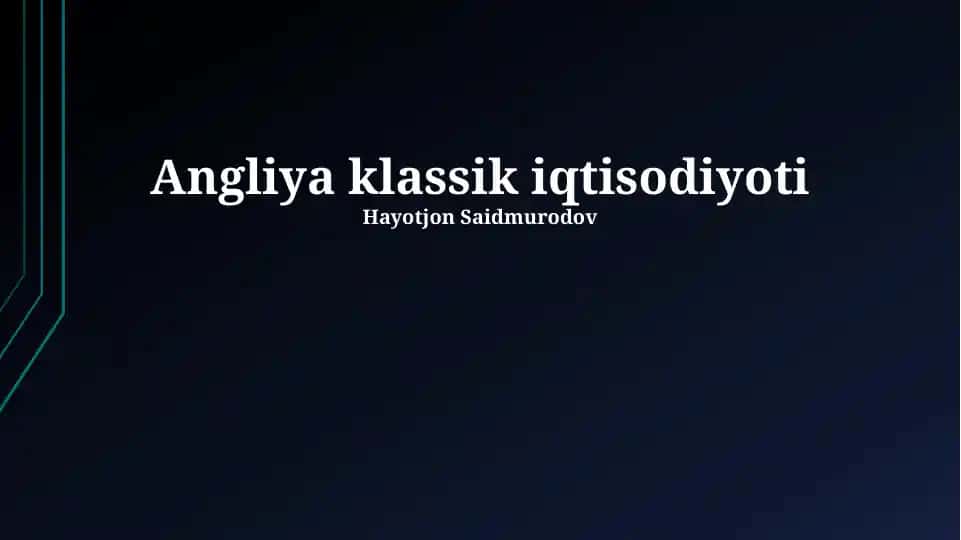 Angliya klassik iqtisodiyoti