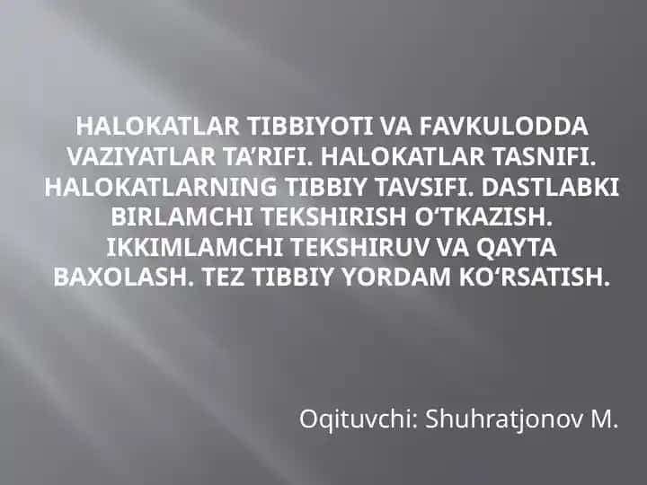 Halokatlartibbiyoti