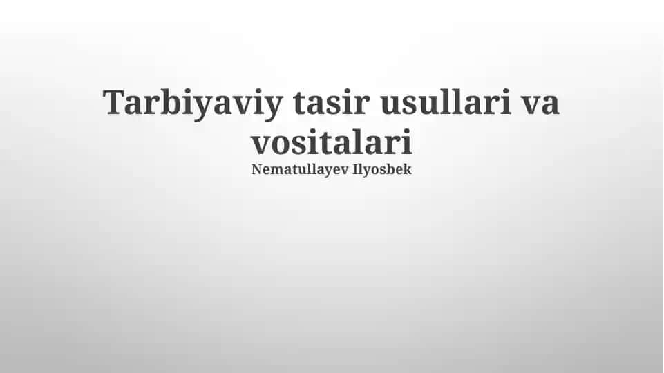 Zamonaviy Ta'lim Texnologiyalari