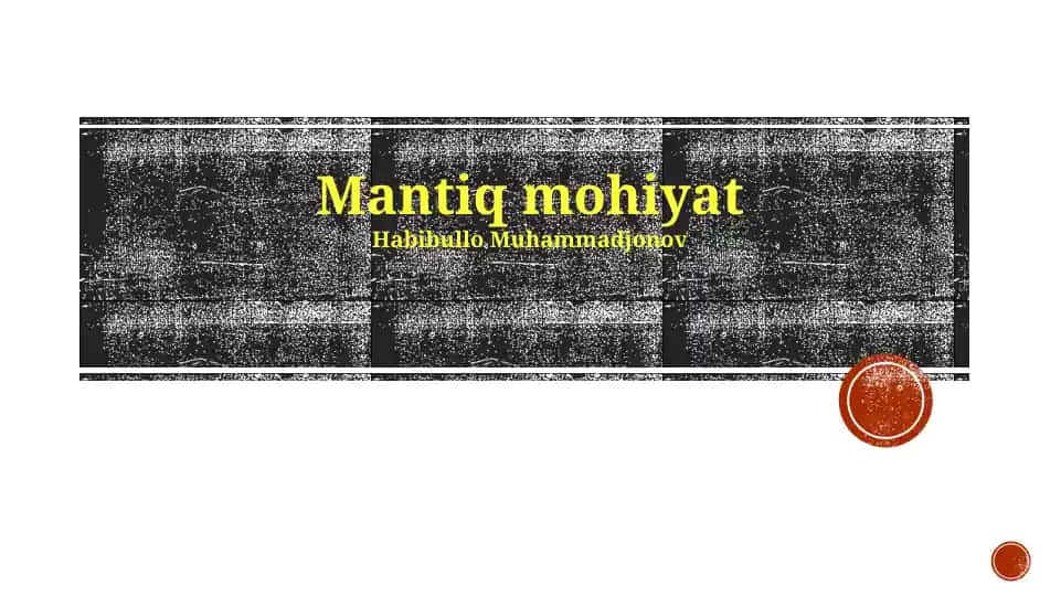 Mantiq mohiyat