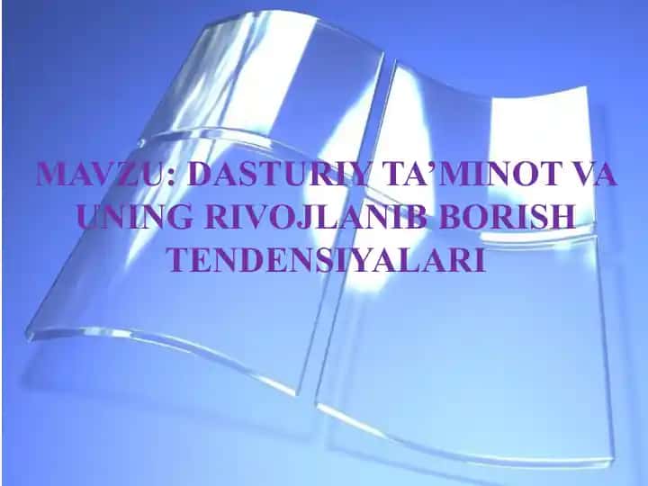 Operatsion Sistema