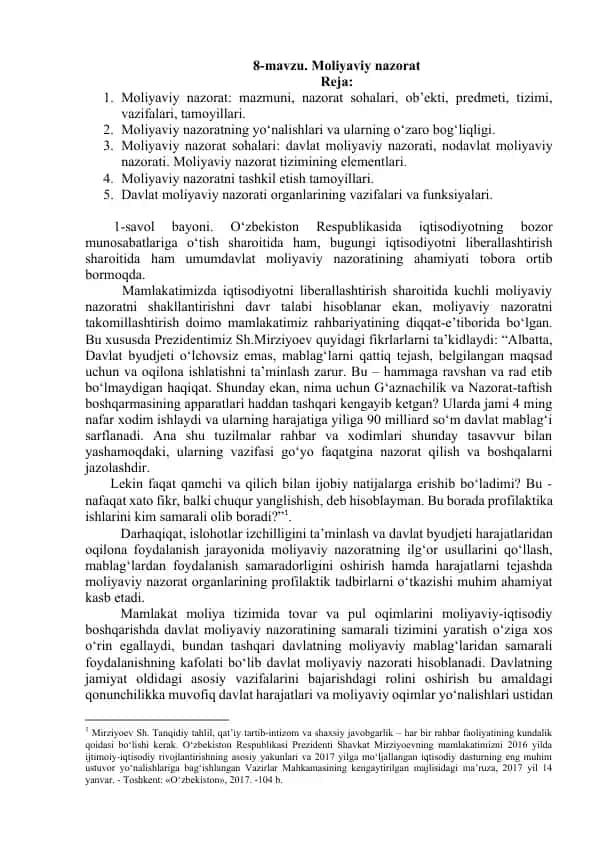 Moliyaviy nazorat