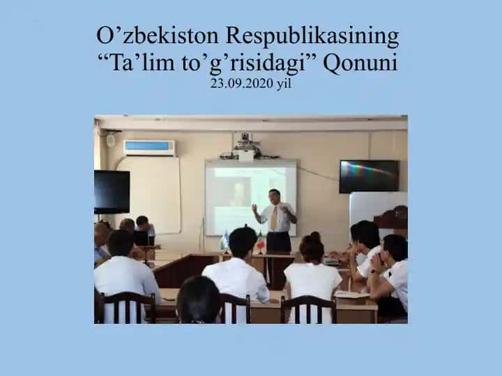 Ta'limto'g'risidagi Qonun