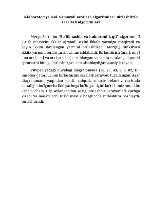 Merge Sort