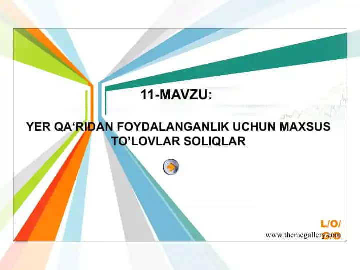 Yerqa‘ridan foydalanish uchun maxsus to'lovlarsoliqlar