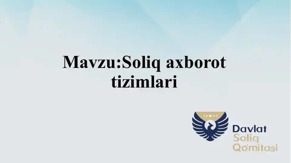 Davlat Soliqaxborottizimlari Qomitasi