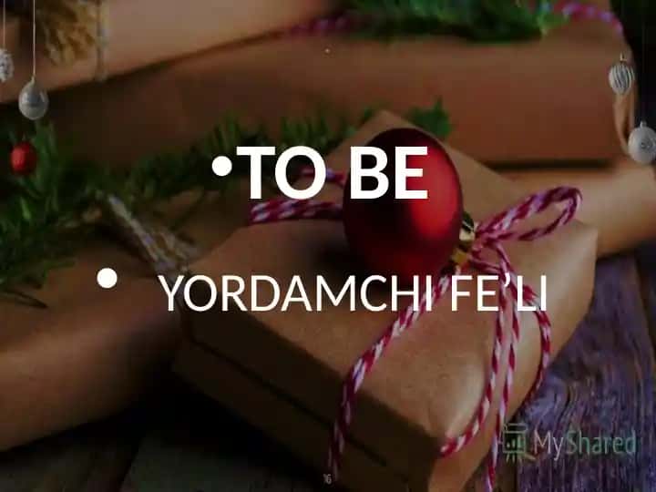 TO BE FELI