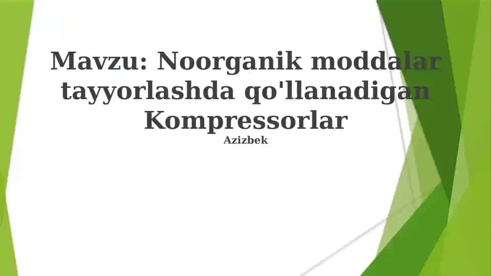 Kompressorlar