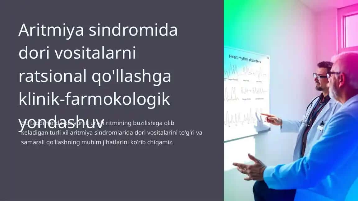Aritmiya Sindromining Klinik Ko'rinishlari va Sabablari