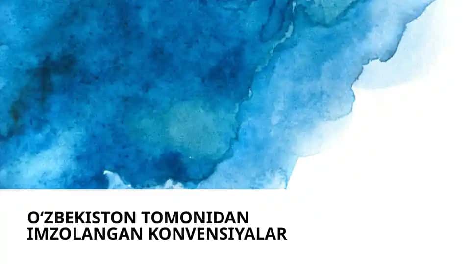Xalqaro Konvensiyalar