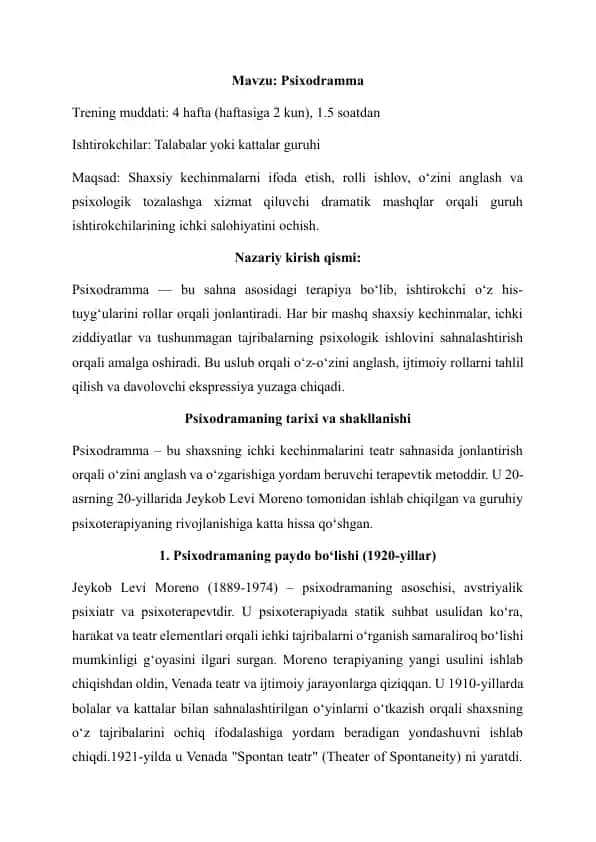 Psixodramma