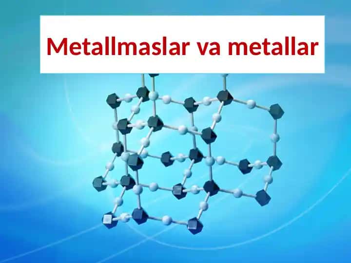 Metallmaslar va metallar