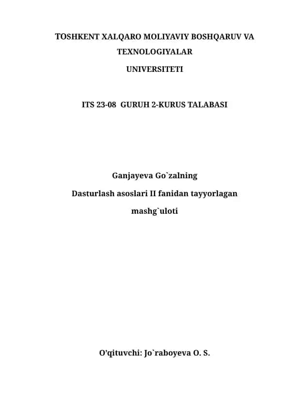 Kiritilgan sonning raqamlarini o'zgartirib yangi son hosil qilish