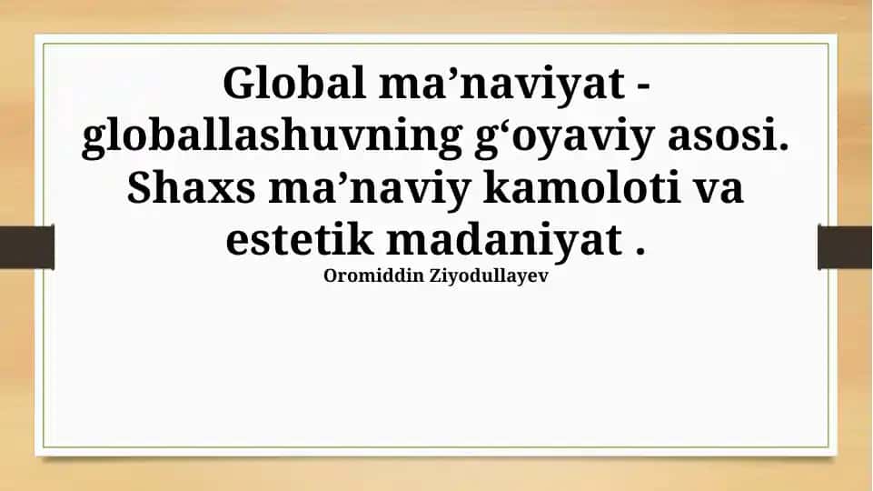 Global maʼnaviyat