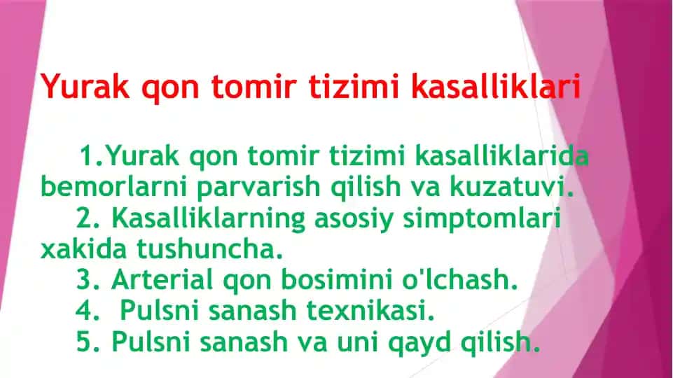 Yurak-qon tomir tizimi kasalliklari