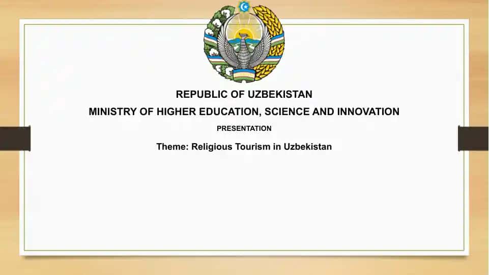 Religious Tourism in Uzbekistan