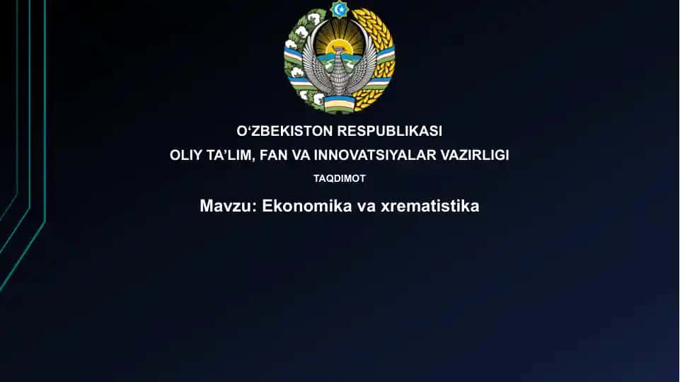 Ekonomika va xrematistika