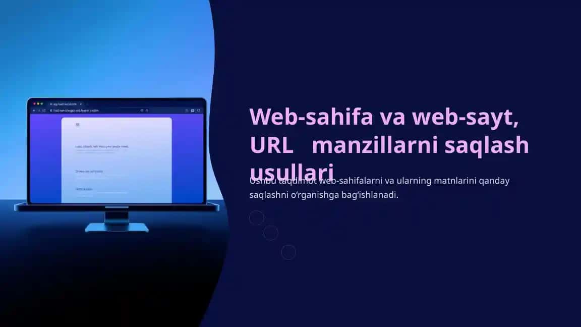 Web-sahifa va web-sayt, URL manzillarni saqlash usullari