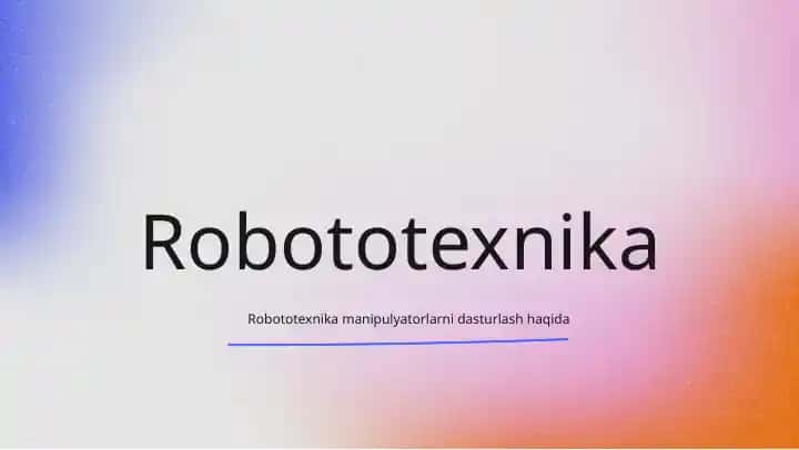 Robototexnika
