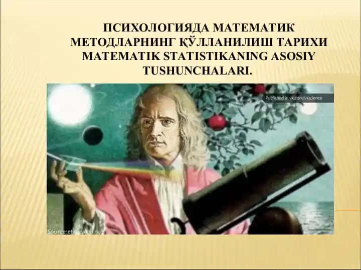 Matematik statistika metodlari psixologiyada