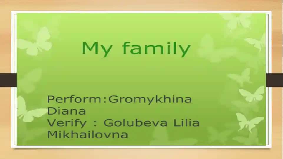 My family