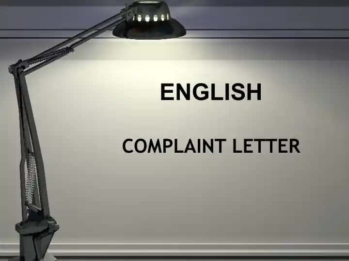 Complaint Letter