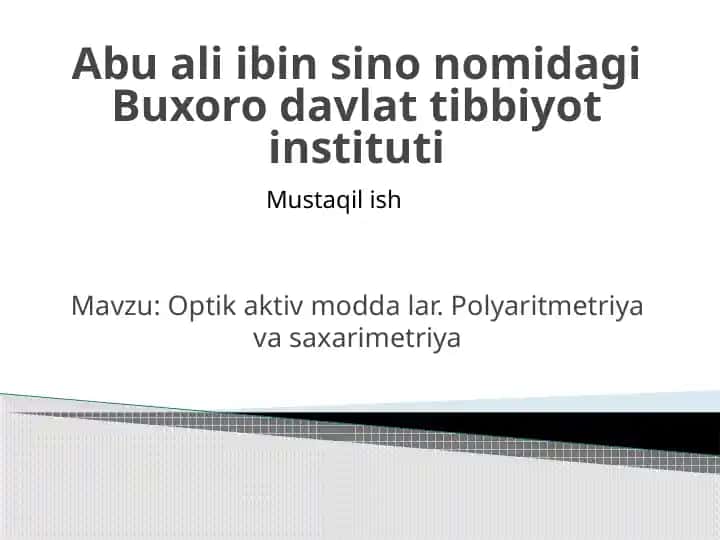Optik faol moddalar