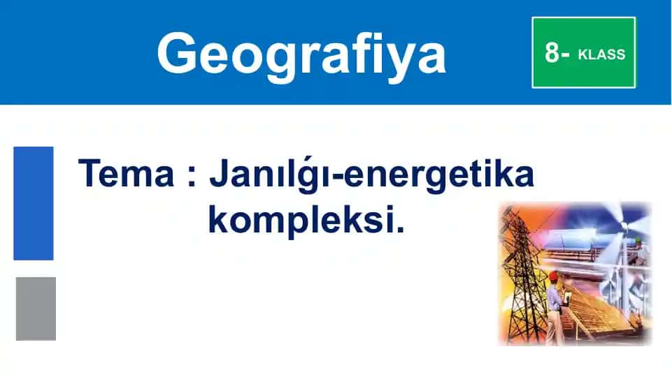 Janılǵı-energetika kompleksi