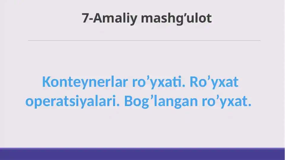 Konteynerlar