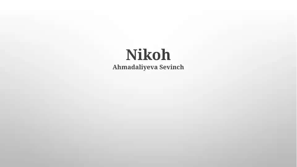 Nikoh
