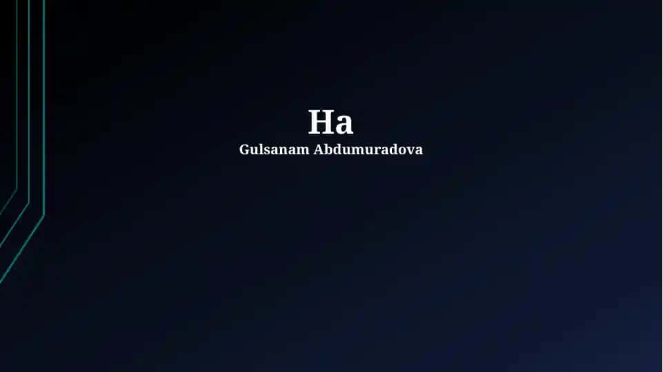 "Ha" ta'rifi