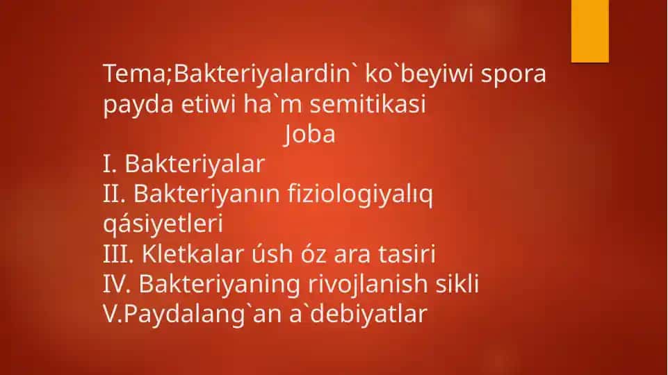 Bakteriyalar